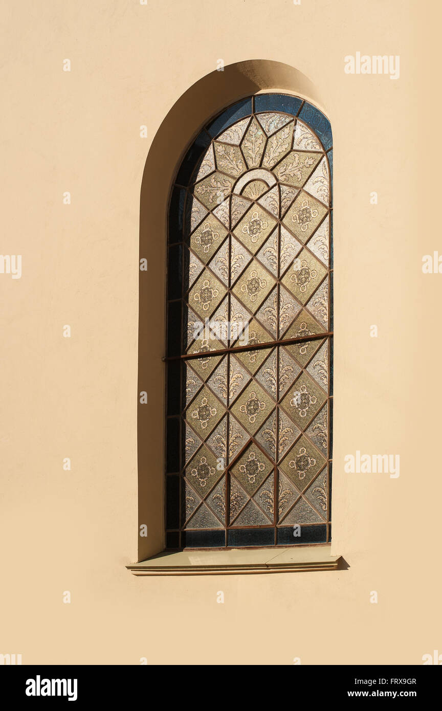 Window in an old architectural building Stock Photo