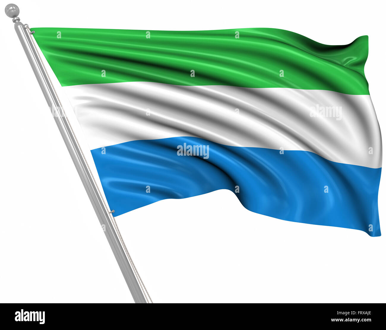 Sierra leone national flag hi-res stock photography and images - Alamy
