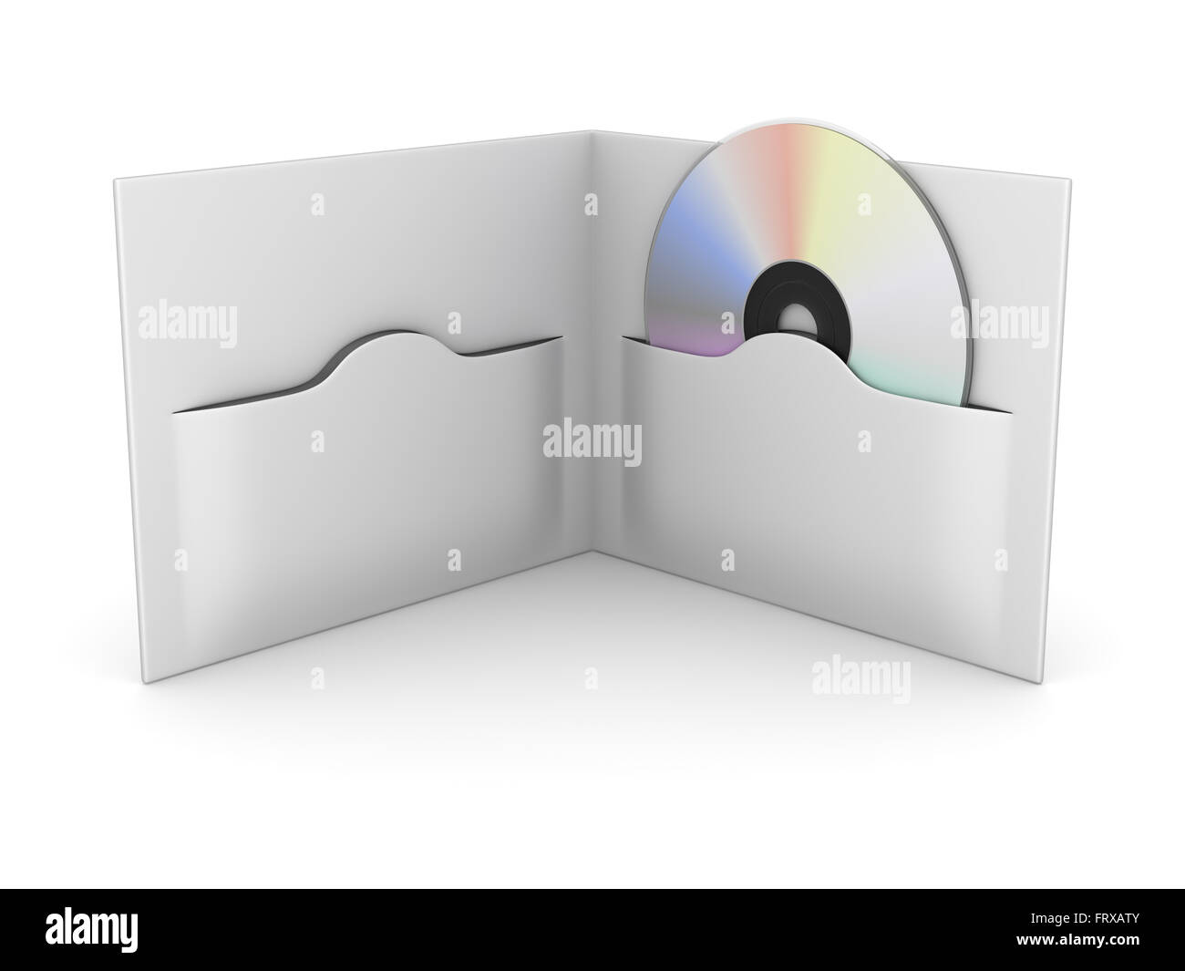 Cd or Dvd Box , This is a computer generated and 3d rendered picture. Stock Photo