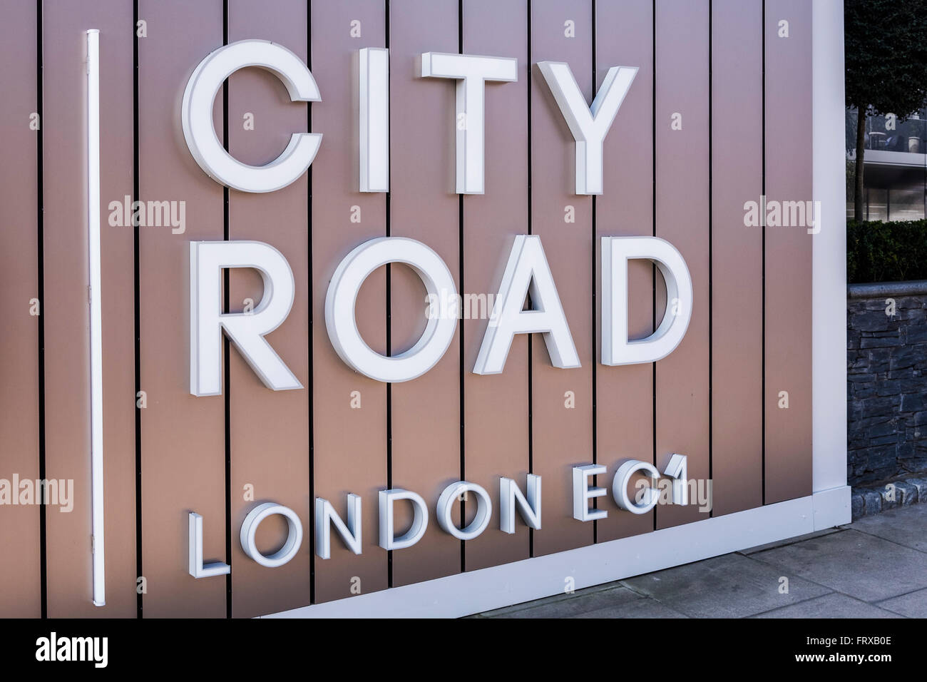 Sign of City Road, London EC1, England, U.K. Stock Photo