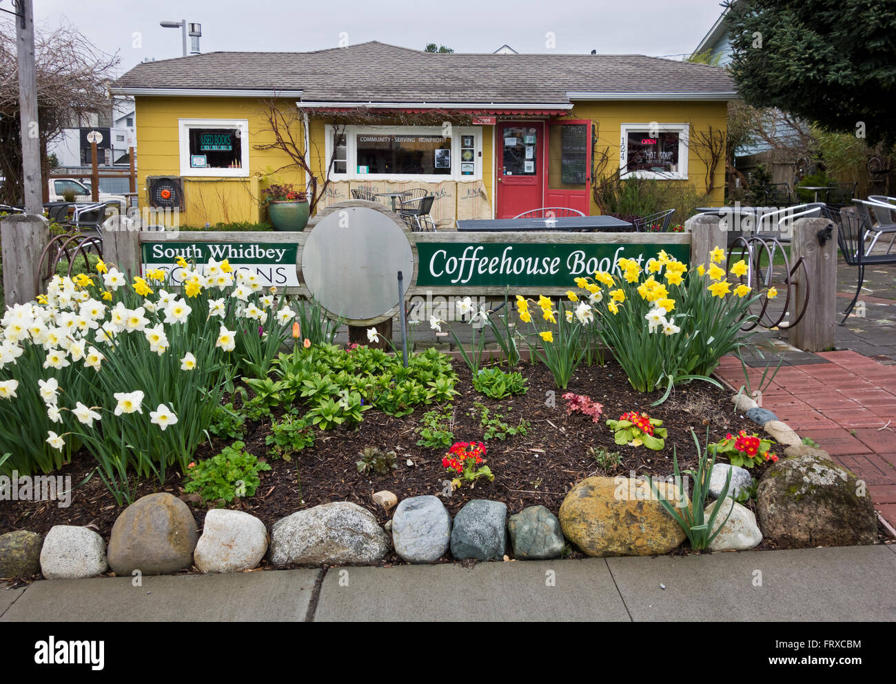 South Whidbey Commons coffeehouse and bookstore. In Langley, WA on