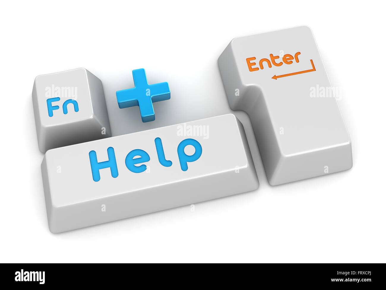Help button , This is a computer generated and 3d rendered picture. Stock Photo