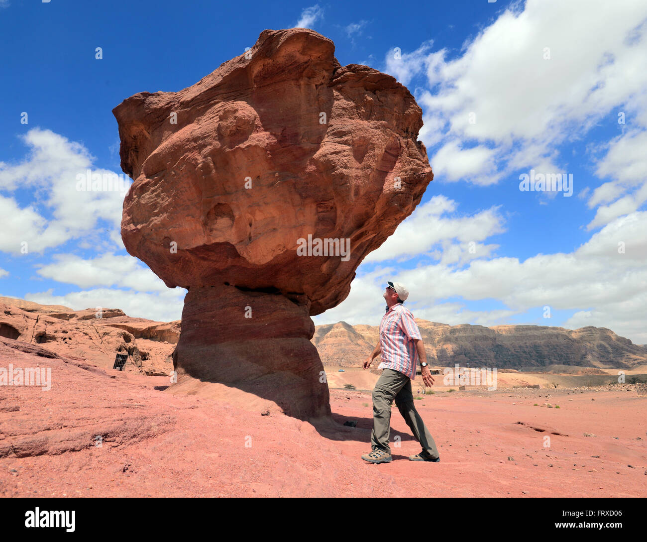 Rock formations in Timna Park near Eilat at Red Sea, Akaba bay, South-Israel, Israel Stock Photo