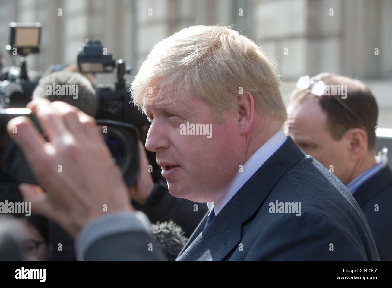 Boris Johnson,Mayor of London and MP for Uxbridge and South Ruislip,at Number 10 Downing Street for a Cabinet meeting Stock Photo