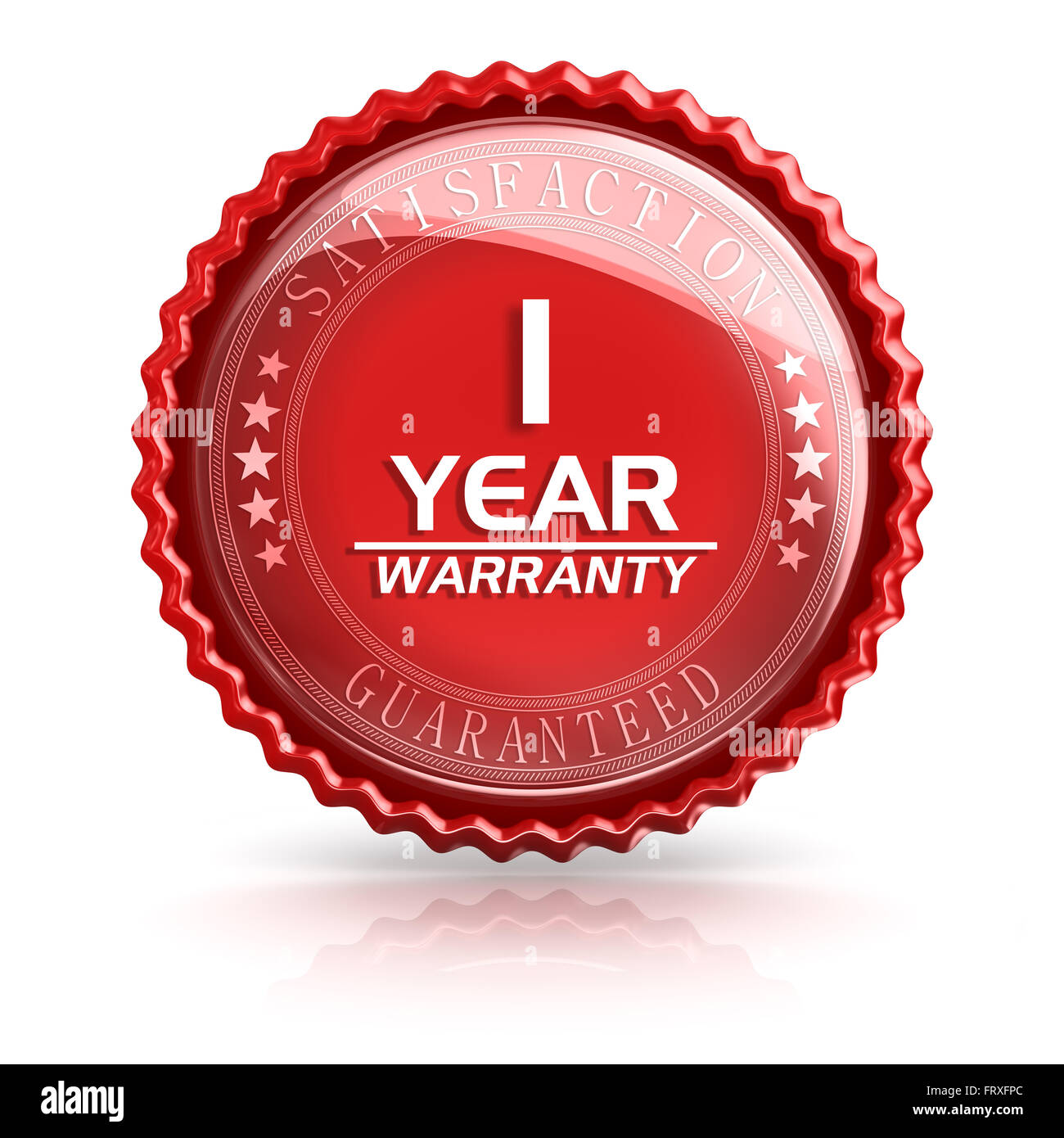 1 Year Warranty , 3d rendered image Stock Photo Alamy