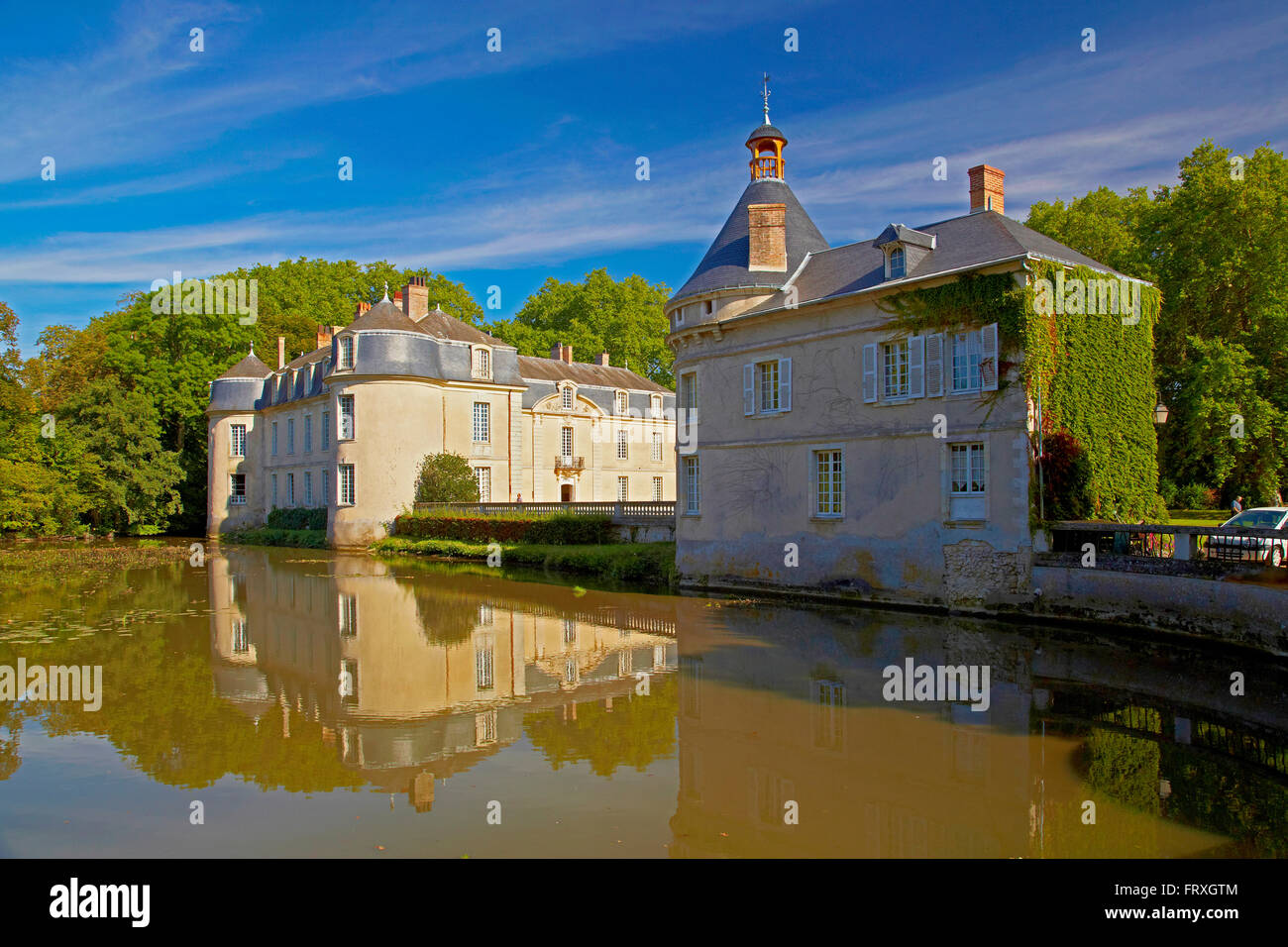 Castle, 17th century, Malicorne-sur-Sarthe, Dept. Sarthe, Region Pays de la Loire, France, Europe Stock Photo
