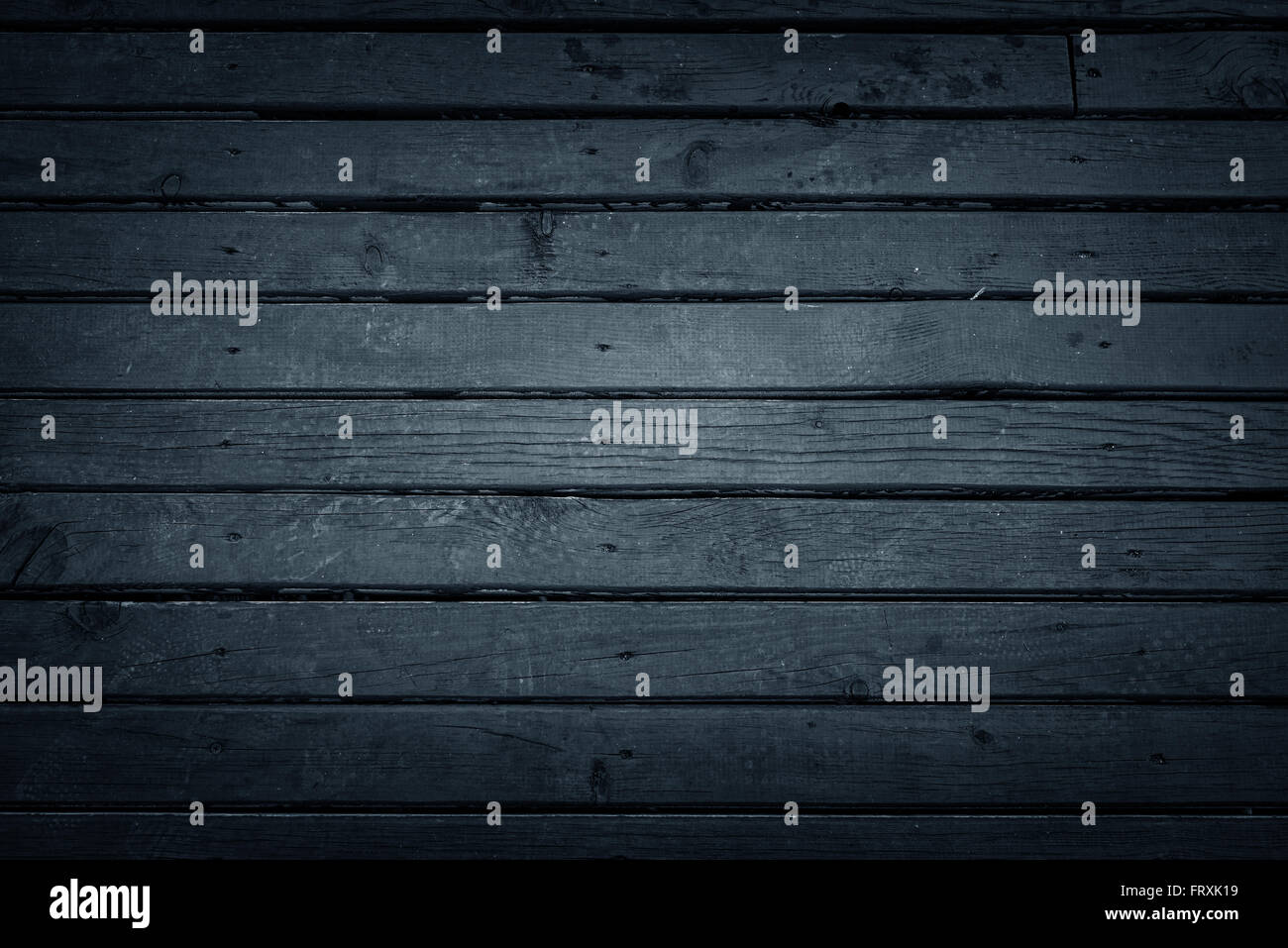 Old Blue Wooden Background Stock Photo