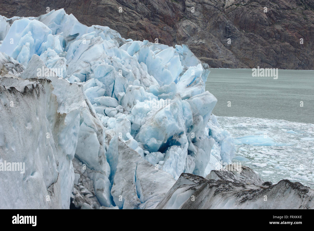 Viedma Glacier and Lake Viedma, Los Glaciares National Park ; Patagonia, Argentinia Stock Photo