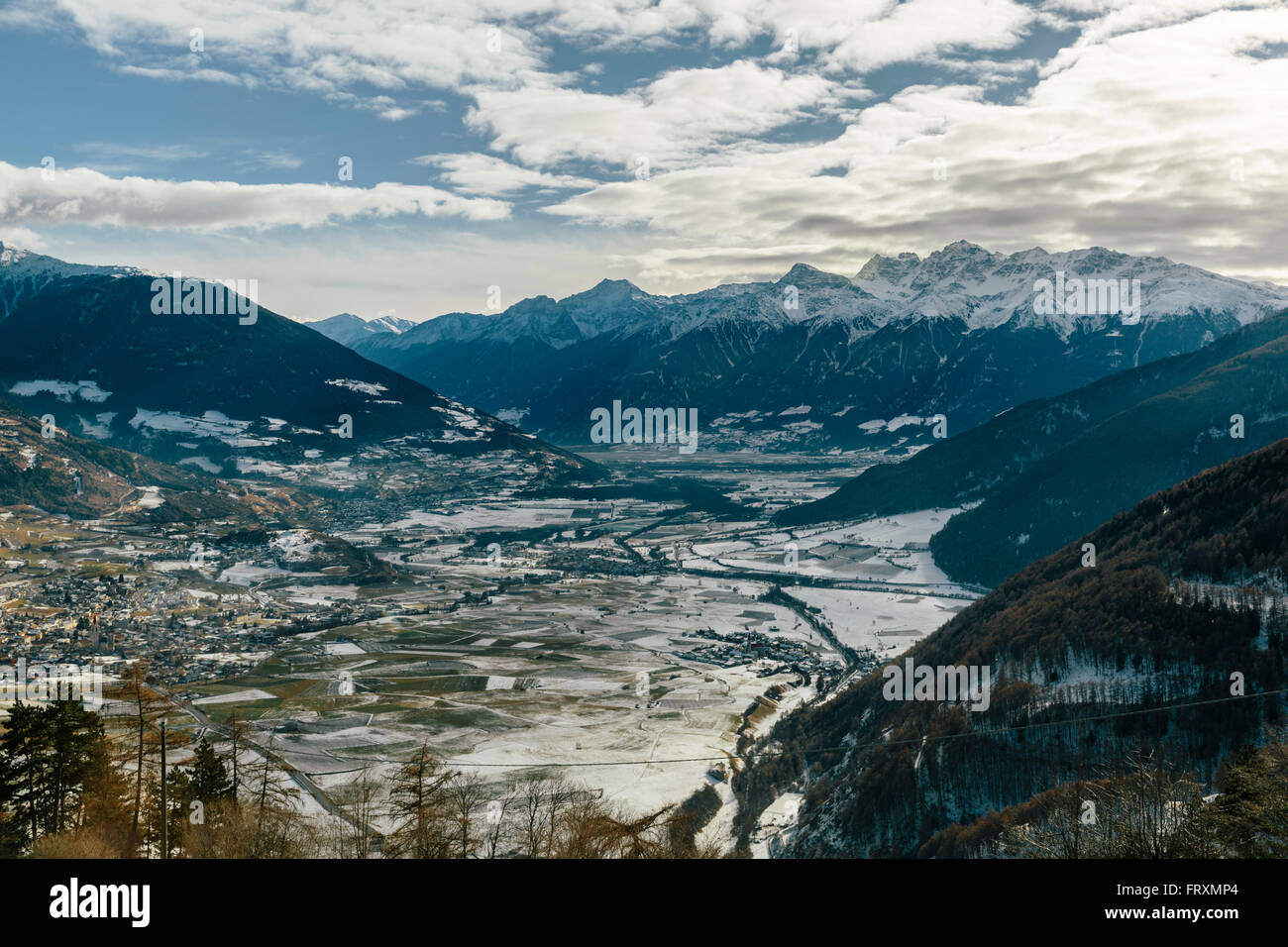 Austria, Venosta Valley, Mals and Burgeis Stock Photo