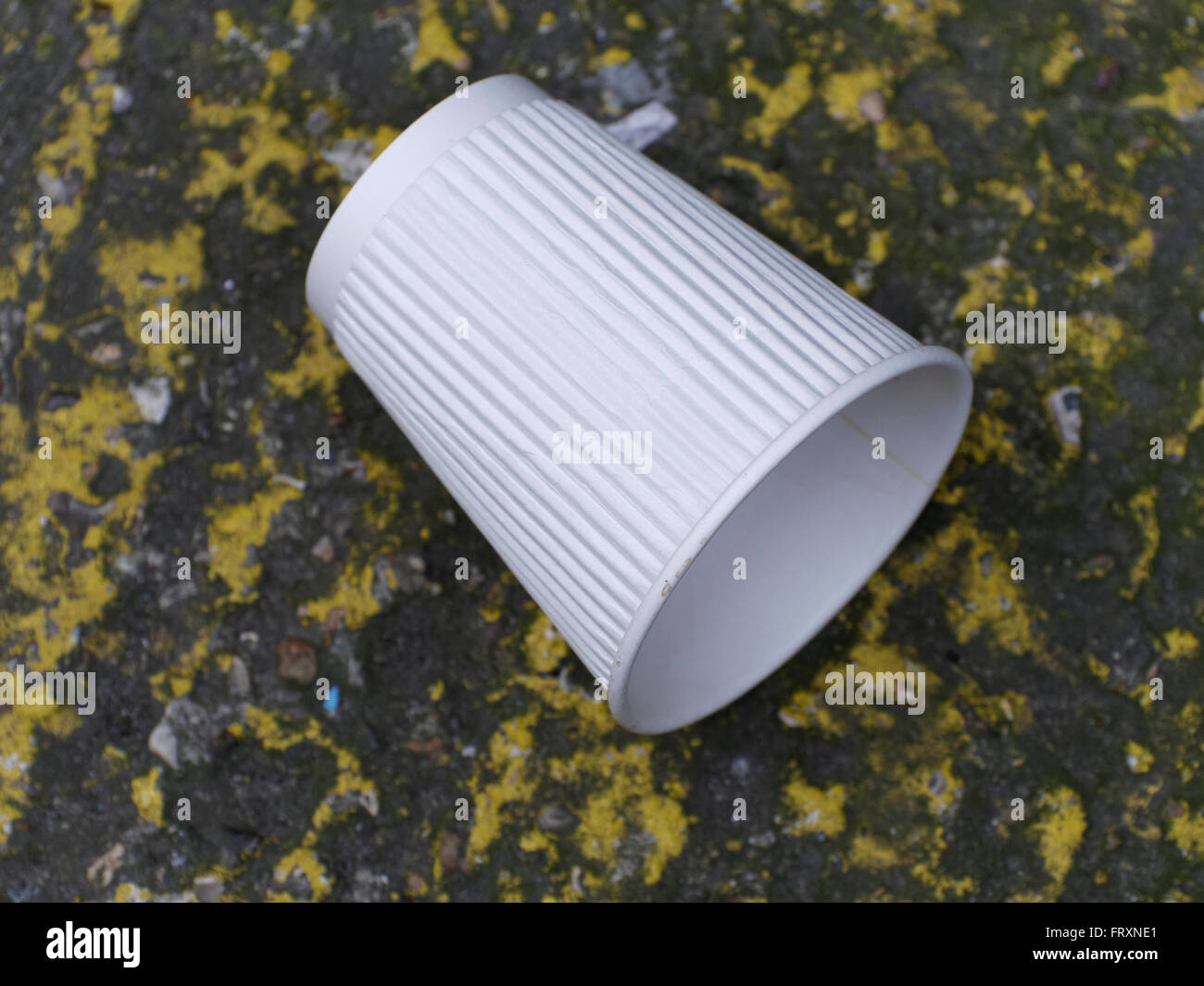Discarded White Paper Cup Stock Photo - Alamy