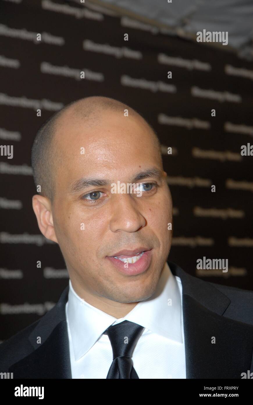 Washington, DC., USA, 21st April, 200 Cory Booker arrives at the Bloomberg after Party Credit: Mark Reinstein Stock Photo