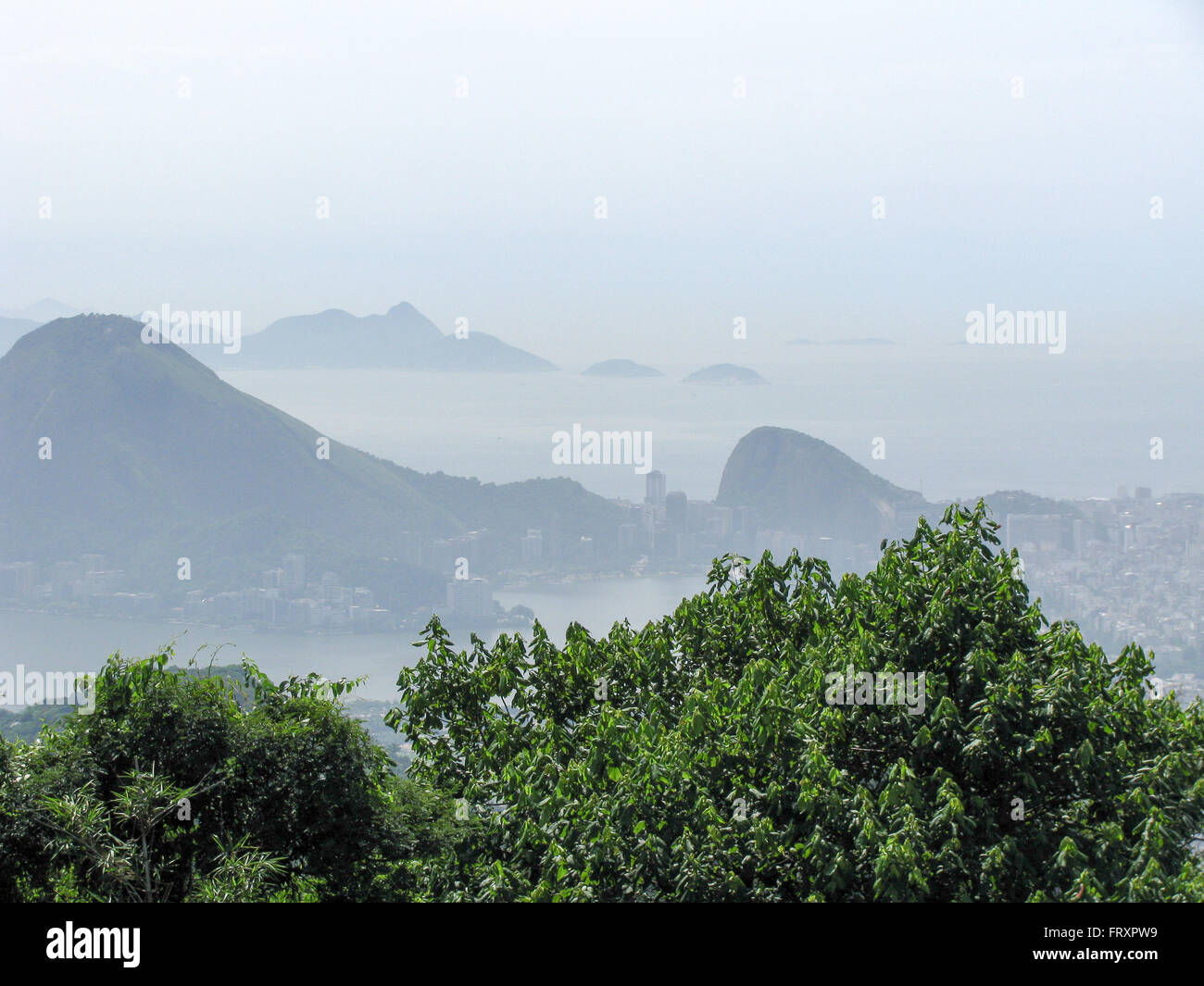 Spectacular panorama and aerial city view of Rio de Janeiro, Brazil ...
