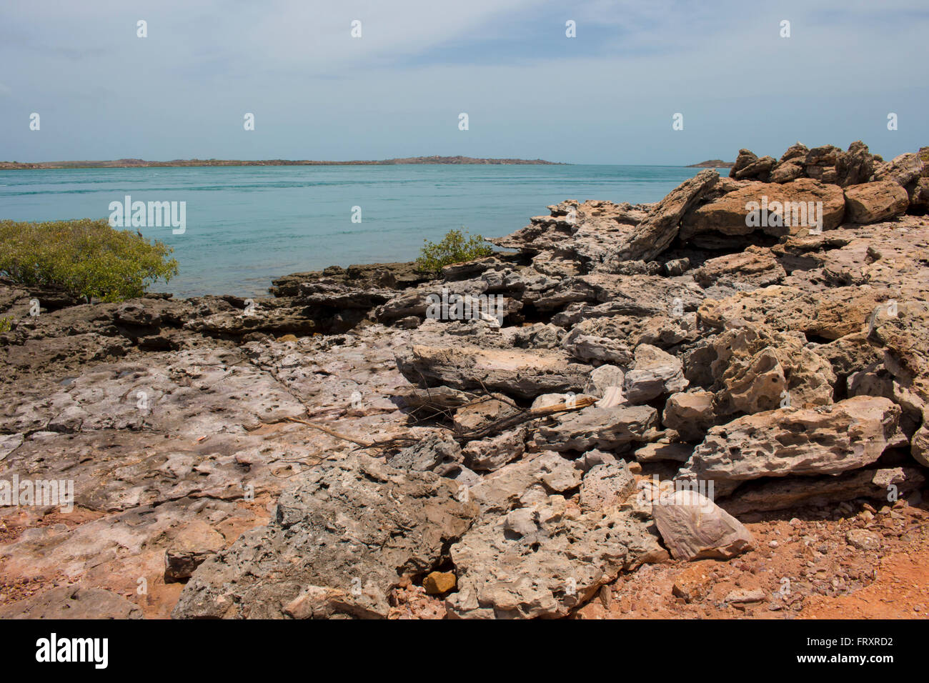 Landscape at One Arm Point, Ardyloon, or Bardi in Kimberley region of North Western Australia, an isolated very remote indigenous community . Stock Photo