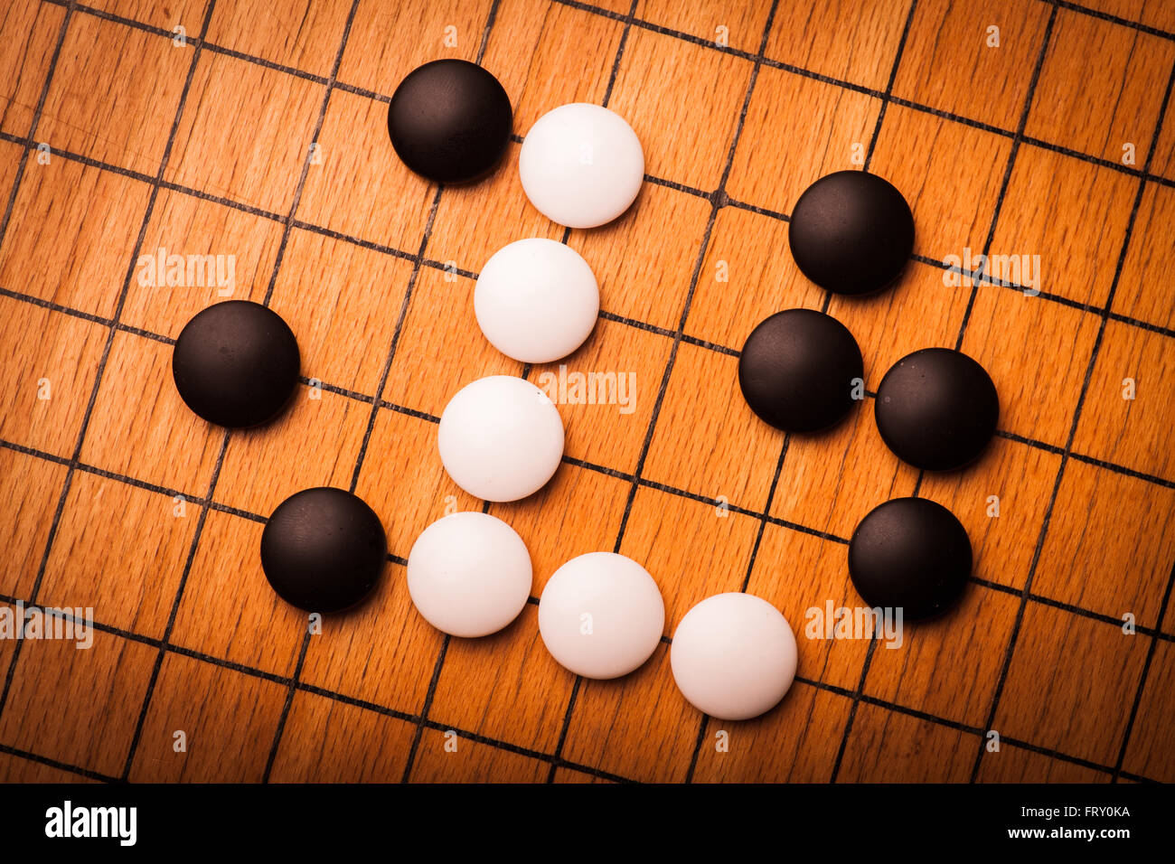 Color detail image of a Go board game Stock Photo Alamy