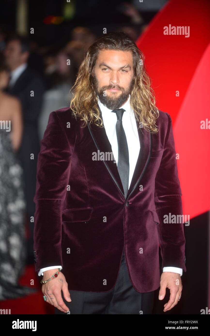 Jason Momoa At The European Premiere Of Batman V Superman Dawn Of