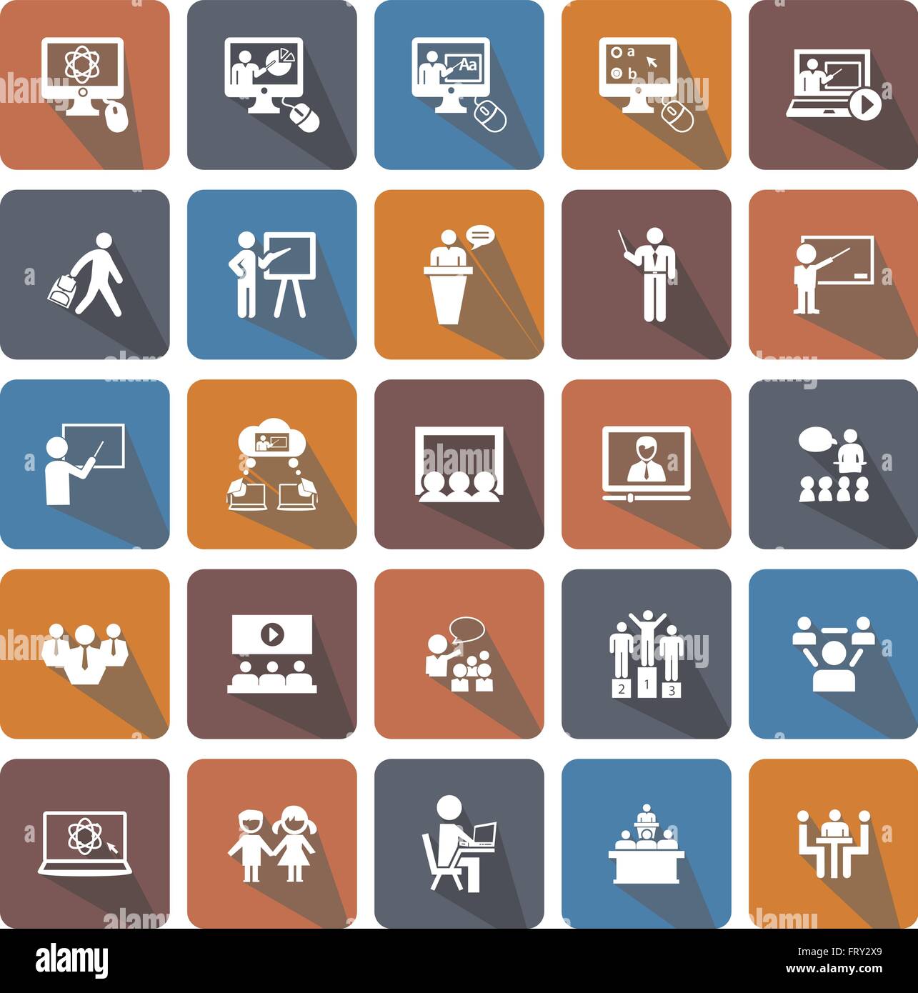 icons set education Stock Vector Image & Art - Alamy