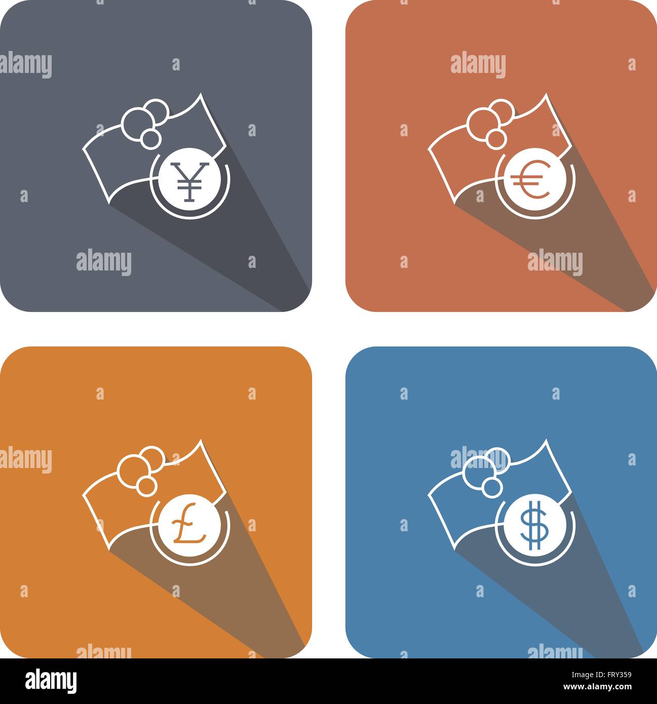 icon set money Stock Vector Image & Art - Alamy