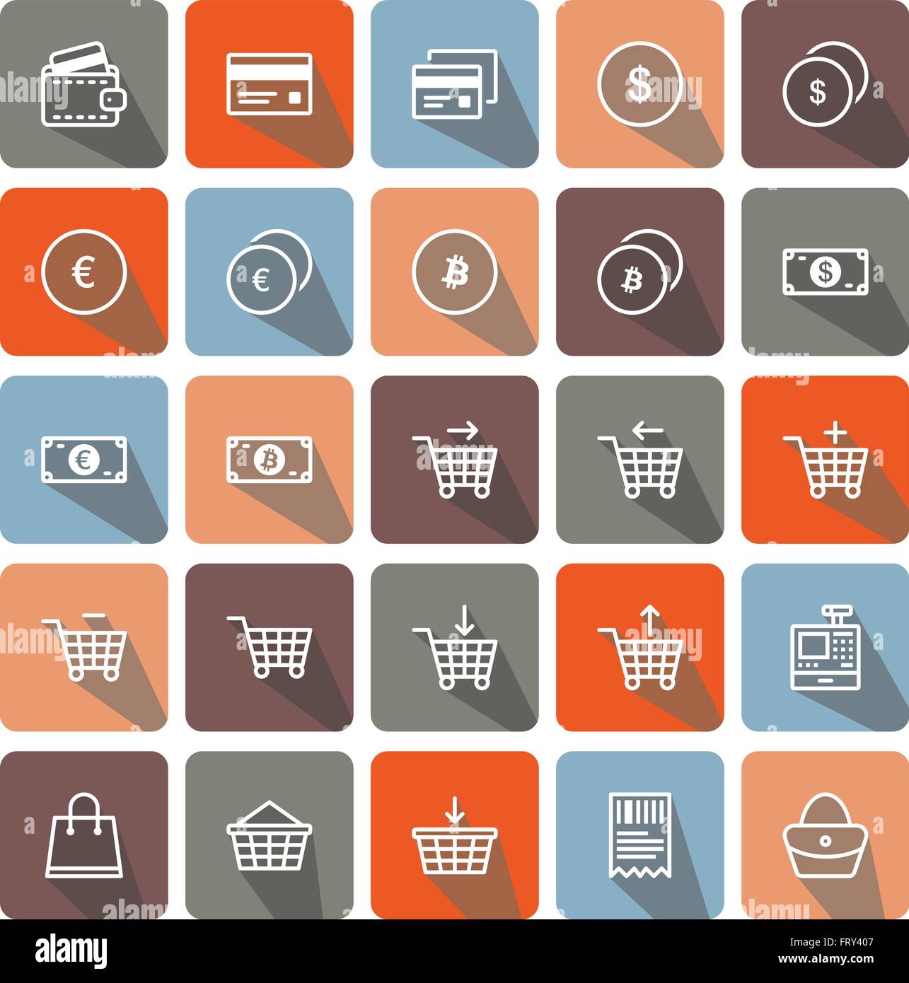 Concept commerce icons on Stock Vector Images - Alamy