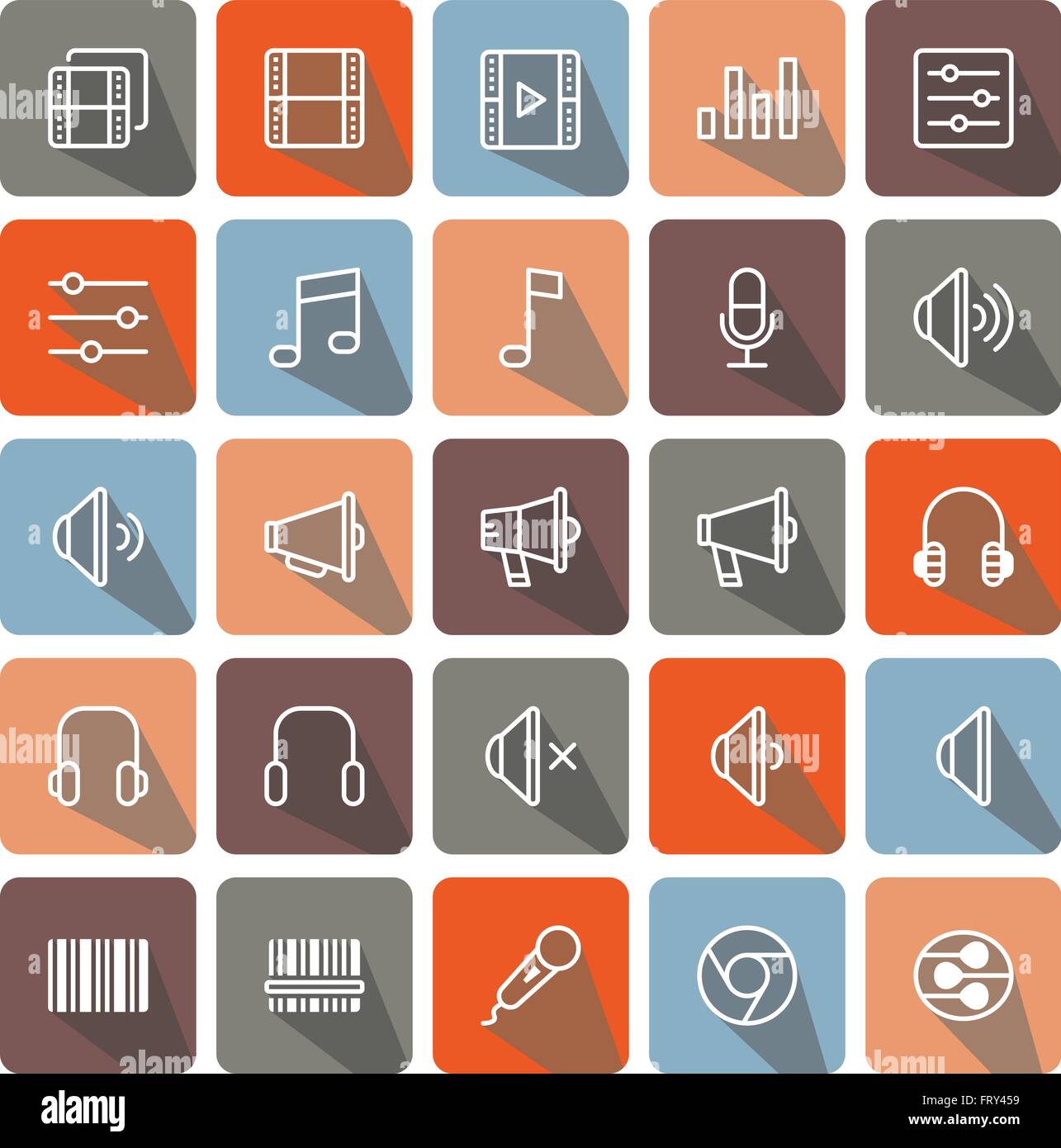 Audio icon Stock Vector Images - Alamy