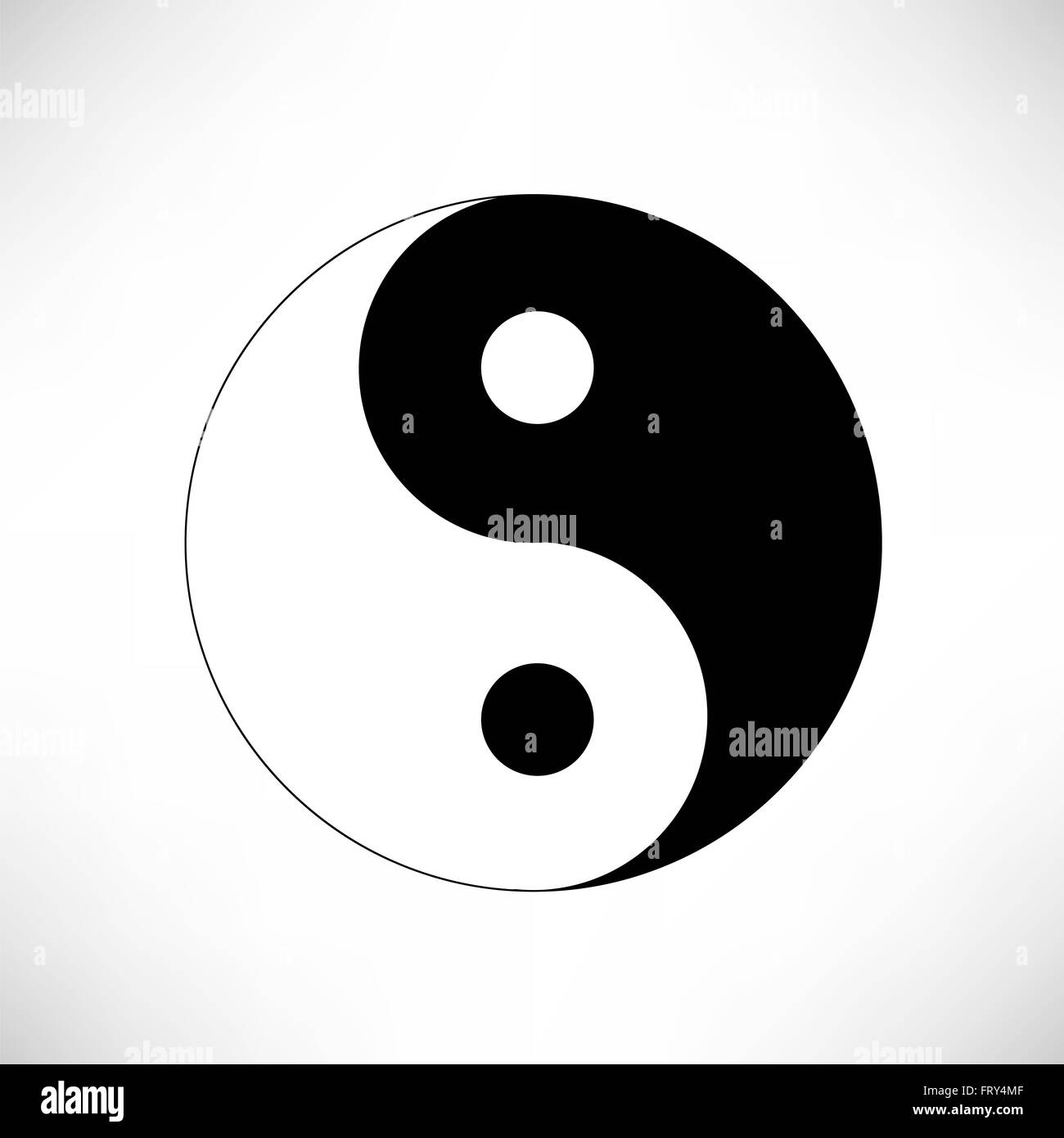 Ying yang symbol Black and White Stock Photos & Images - Alamy