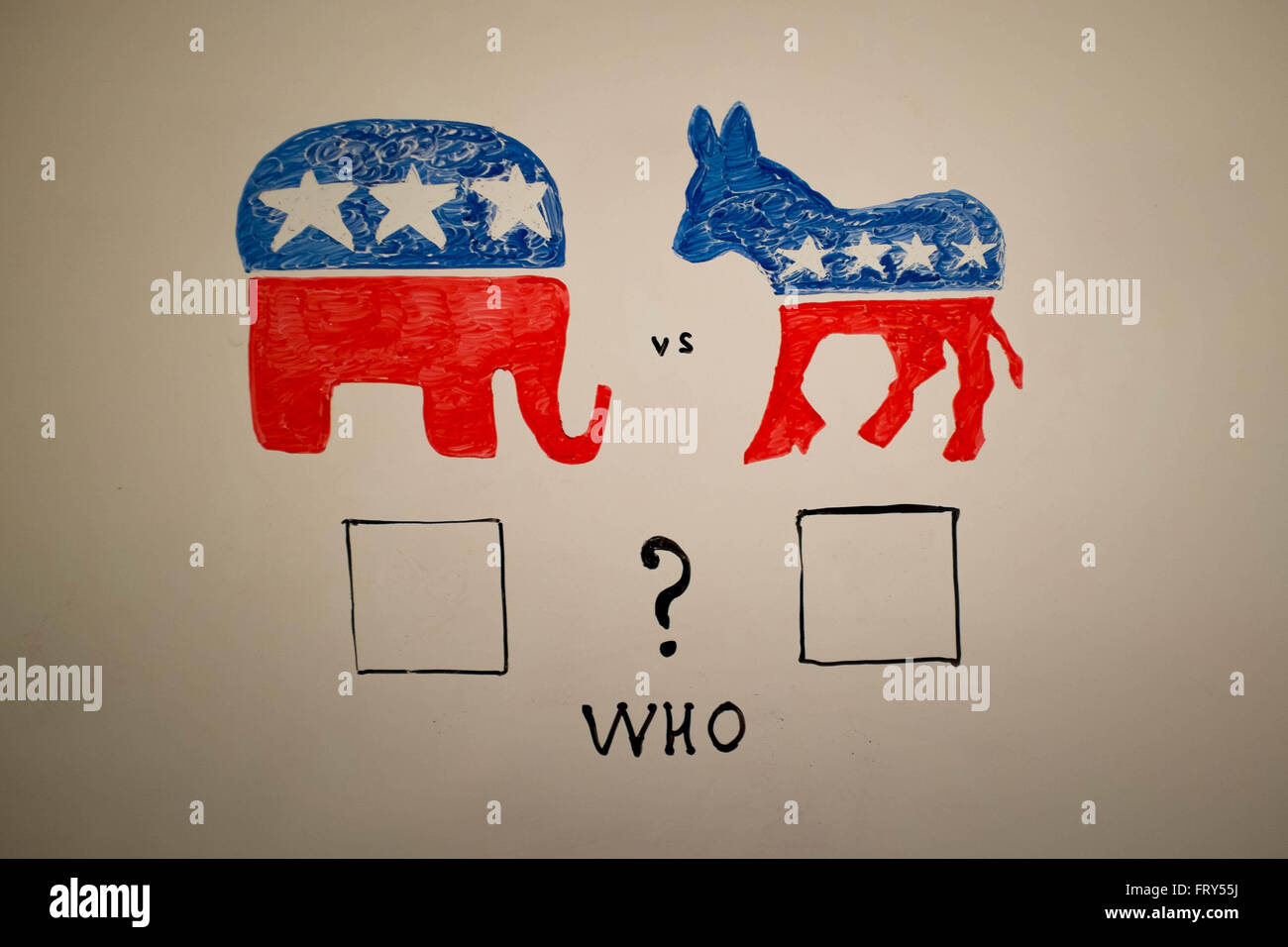 Concurrent politics concept. Democrats vs republicans elections. USA ...