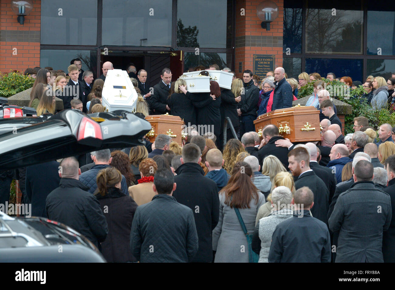 Londonderry, Northern Ireland. 24th March, 2016. Funeral for Donegal ...