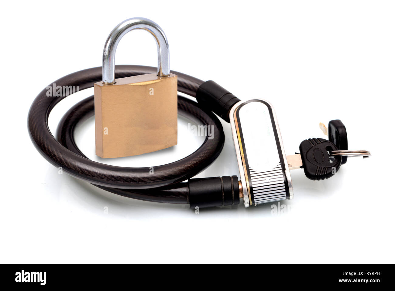Lock concept with keys insoaltedeon white background Stock Photo - Alamy
