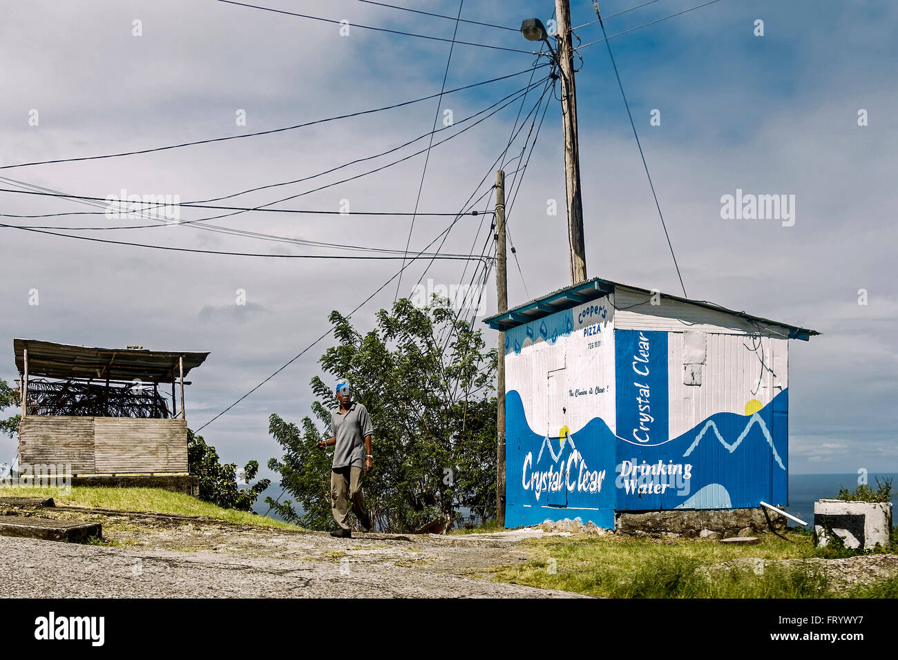 Drinking Water For Sale St. Lucia West Indies Stock Photo Alamy