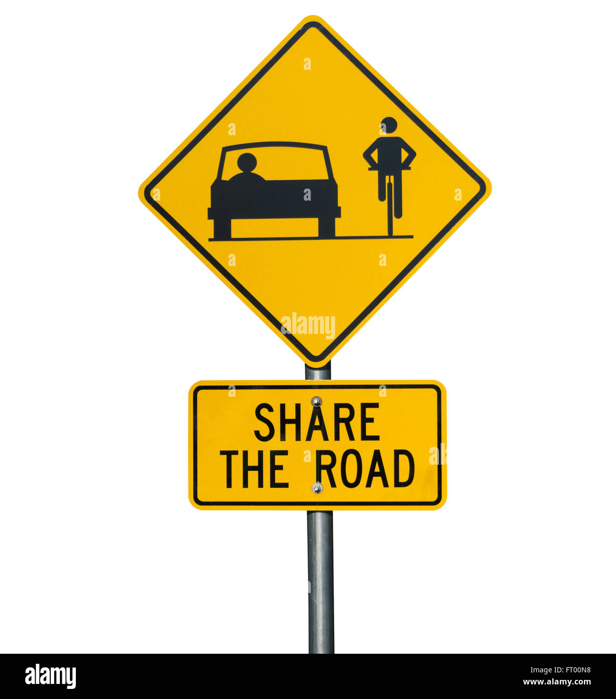 Share the road sign isolated on white background Stock Photo Alamy