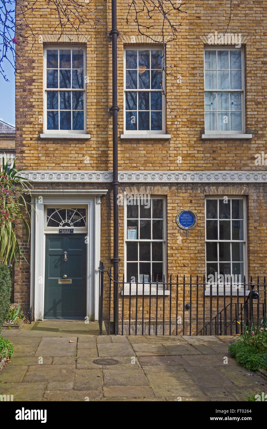 London, Islington  John Wesley's house in City Road Stock Photo