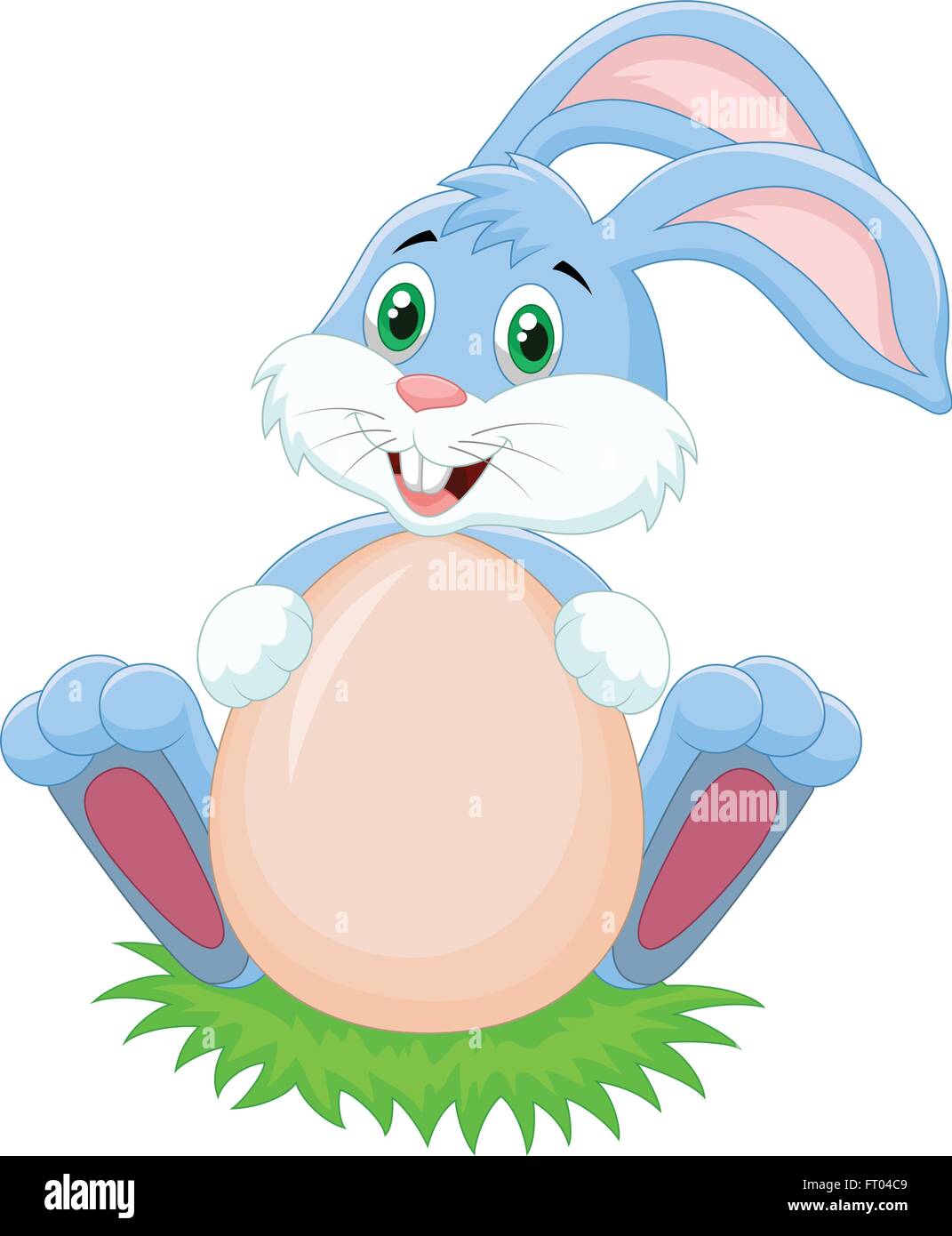 Cartoon rabbit with egg Stock Vector Image & Art - Alamy