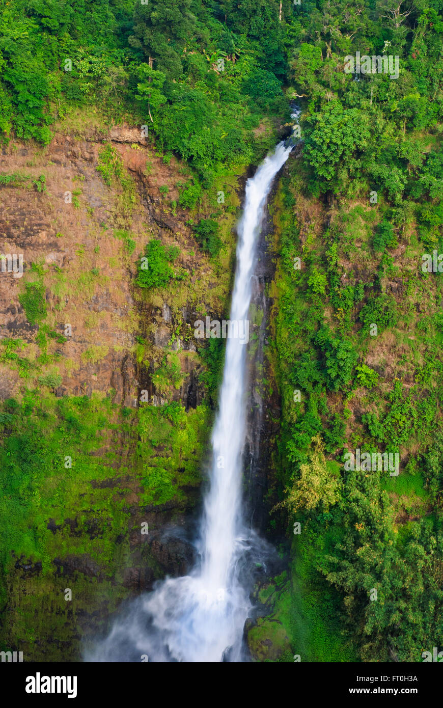 Tad fan waterfall, southern of laos Stock Photo