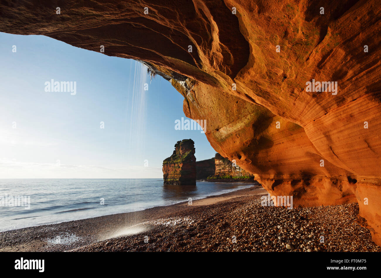 Ladram Bay. Jurassic Coast World Heritage Site. Devon. UK. Stock Photo
