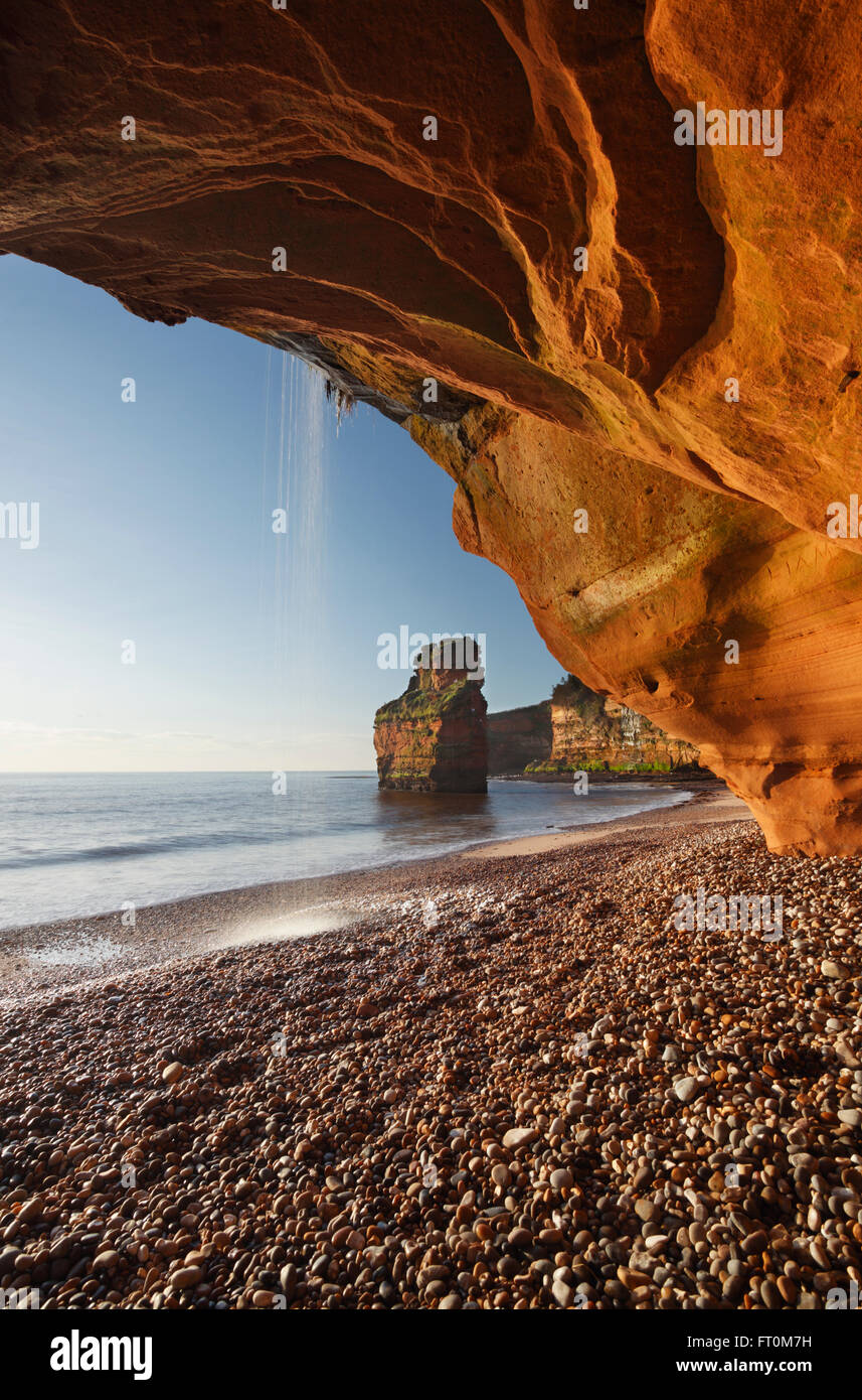 Ladram Bay. Jurassic Coast World Heritage Site. Devon. UK. Stock Photo