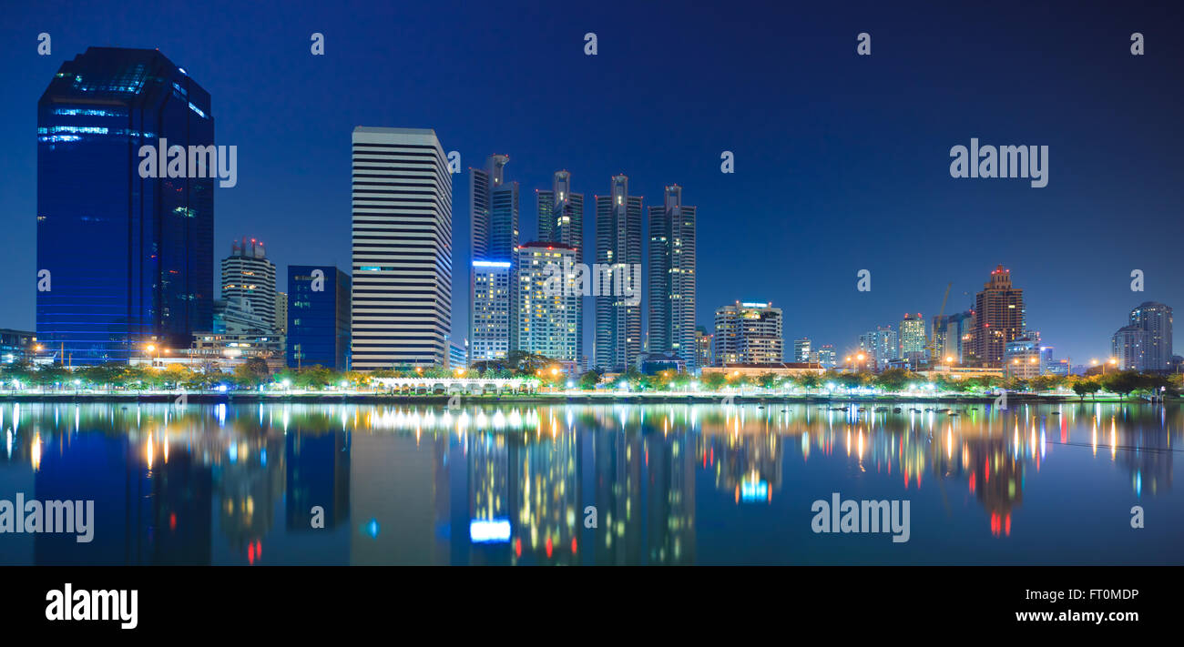 Bangkok city downtown at night Bangkok,Thailand Stock Photo - Alamy
