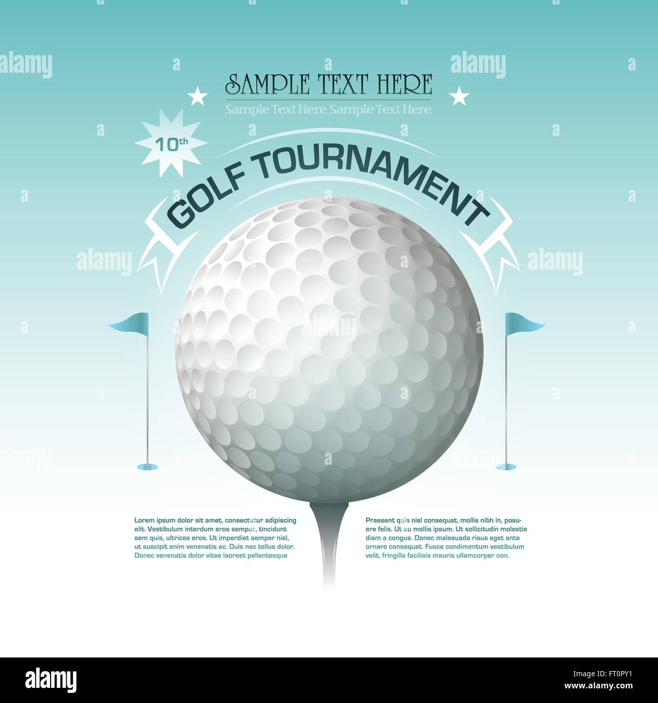 Golf tournament invitation banner background Stock Vector Image & Art Alamy