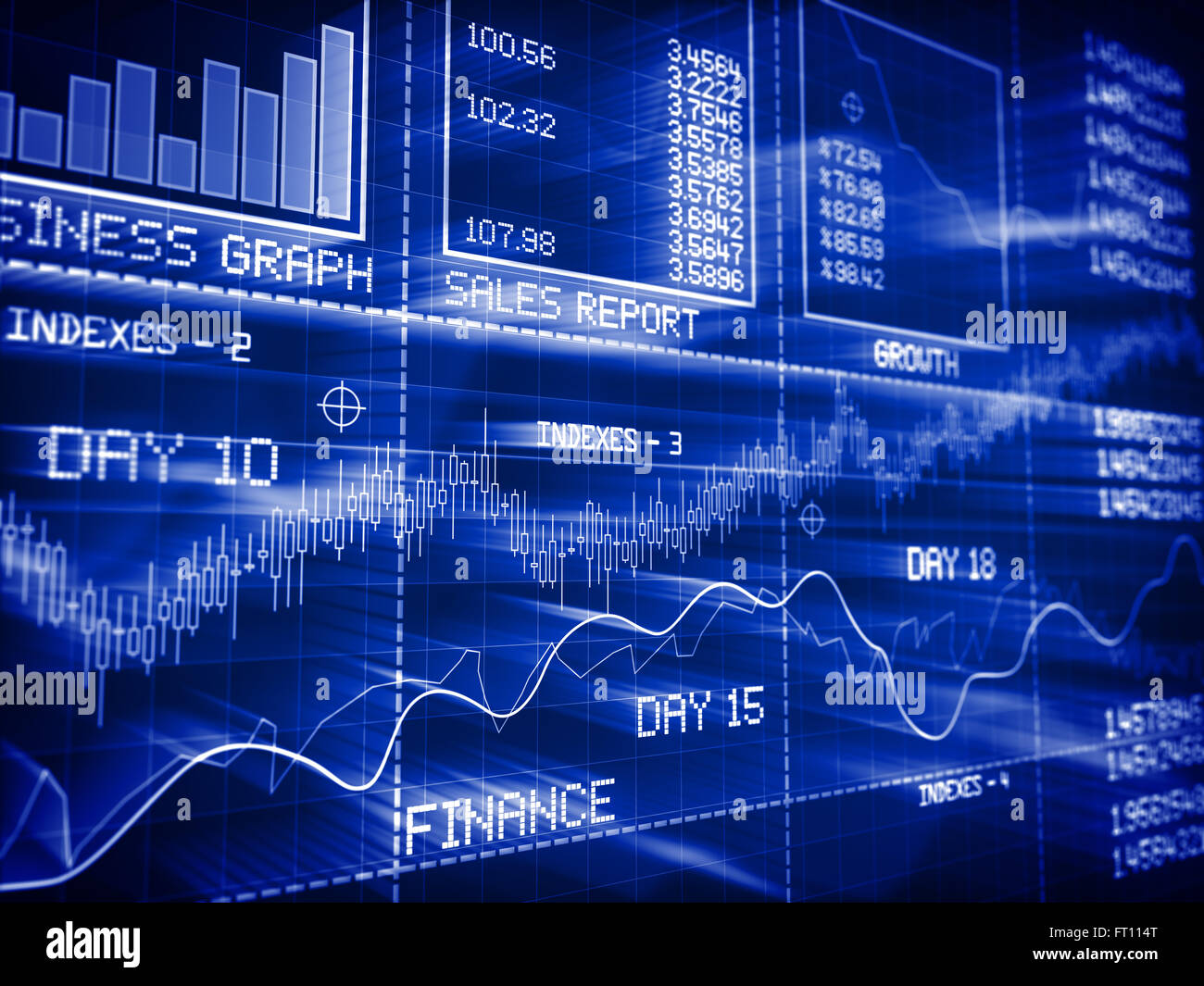 Stock Market , Focused Image. Stock Photo