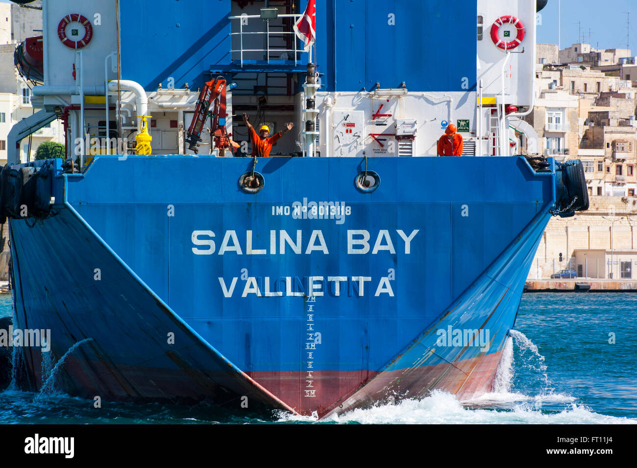 Back of a oil tanker, Valletta, Malta Stock Photo Alamy