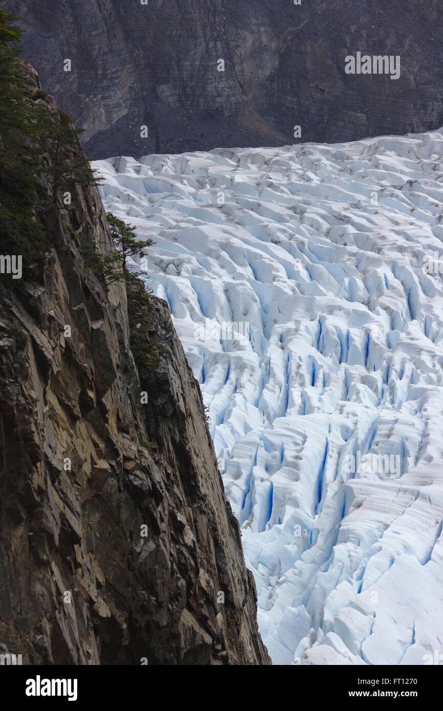 Glaciar Grey (glacier Grey), Torres del Paine National Park, Patagonia, Chile Stock Photo