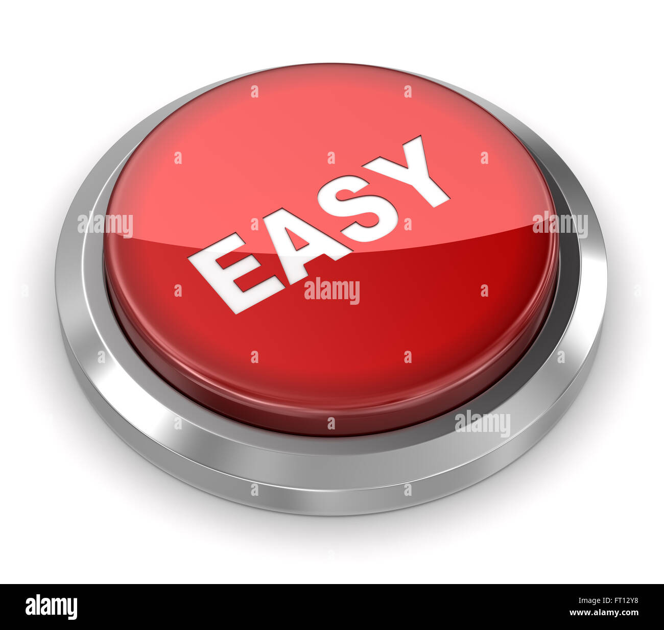 Push Button - Easy Stock Photo
