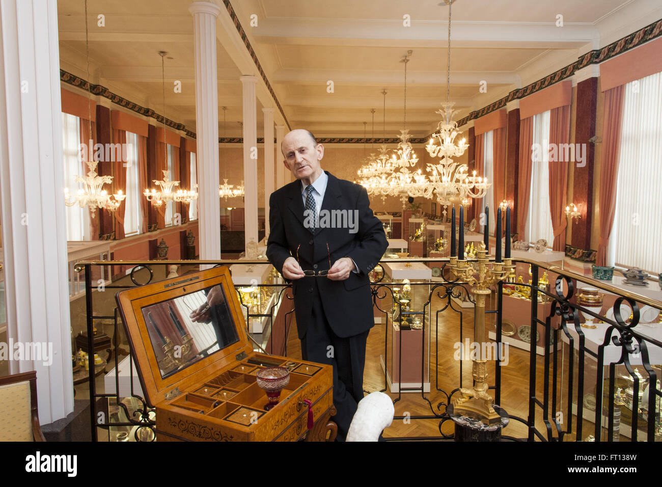 Decorative Arts Museum Francois Duesberg, owner Francois Duesberg, Mons, Hennegau, Wallonie, Belgium, Europe Stock Photo