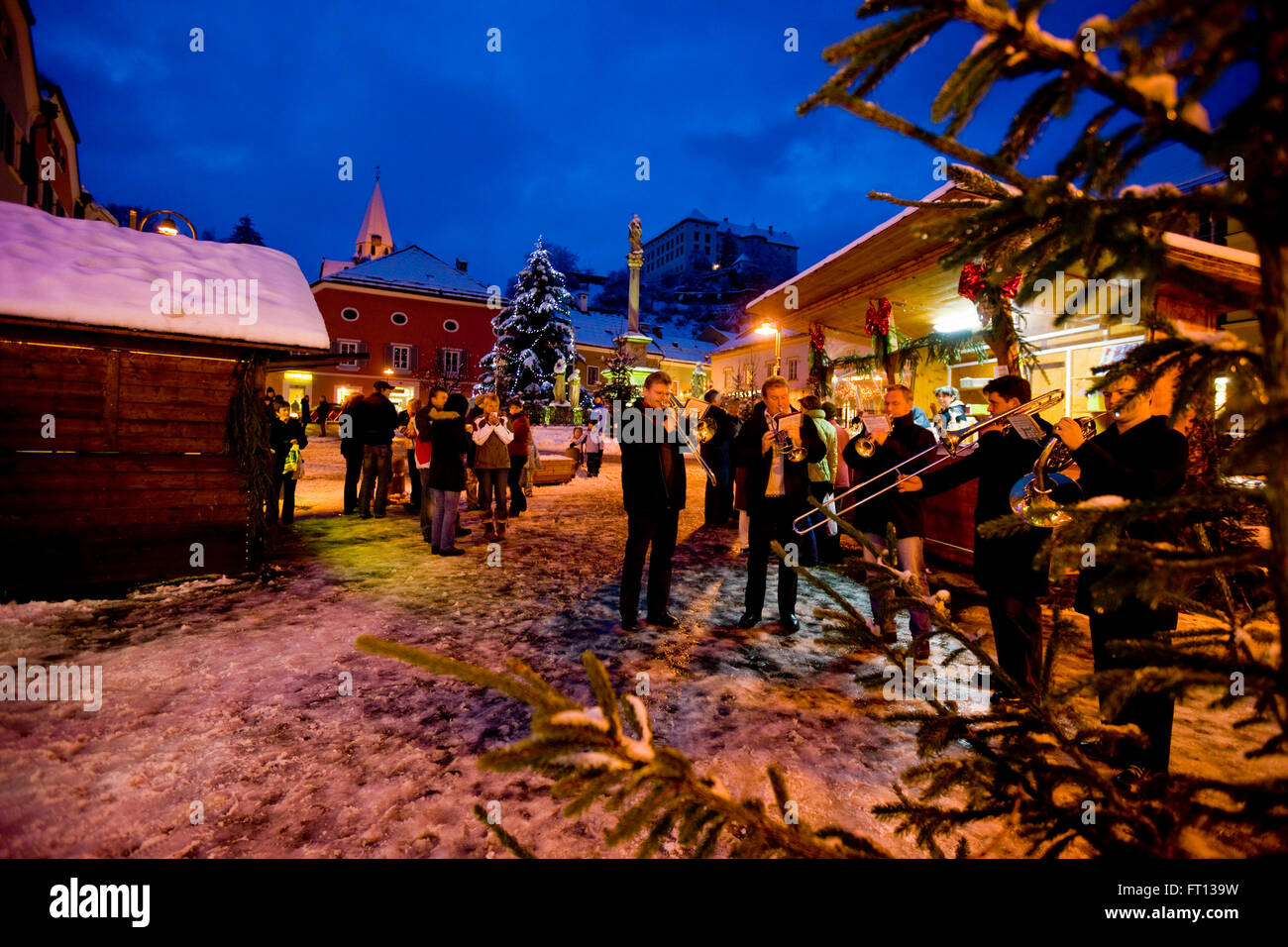 Christmas market, Murau, Styria, Austria Stock Photo