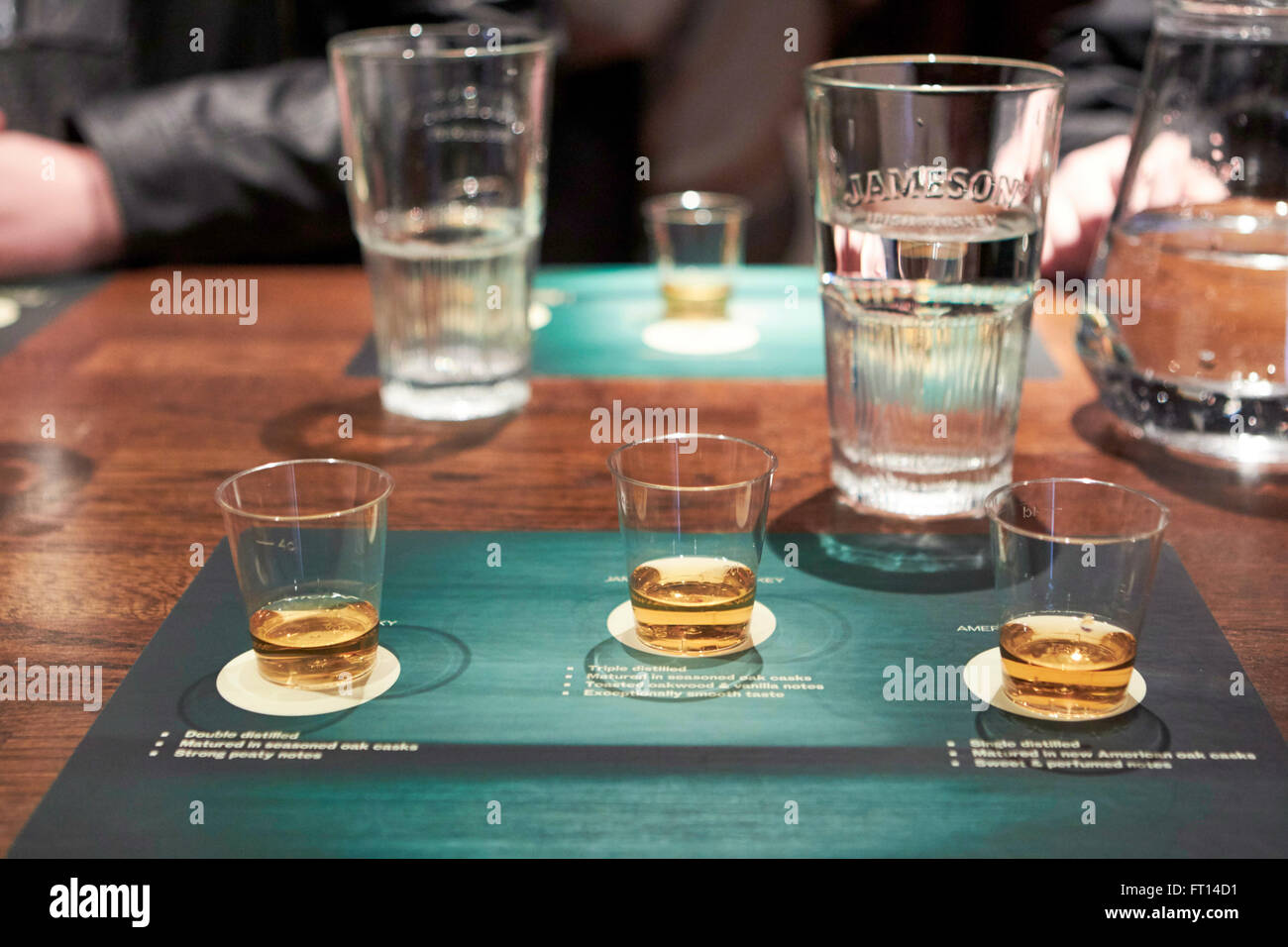 whiskey tasting session at the Jameson old whiskey distillery experience dublin Ireland Stock Photo