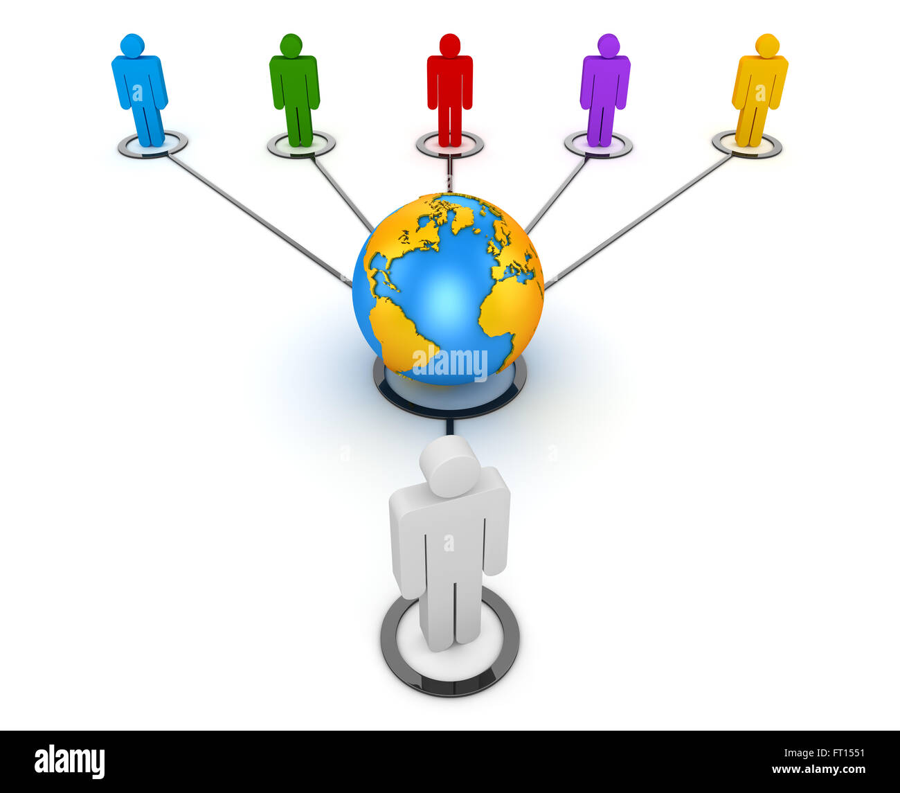 Network people , This is a computer generated and 3d rendered image ...