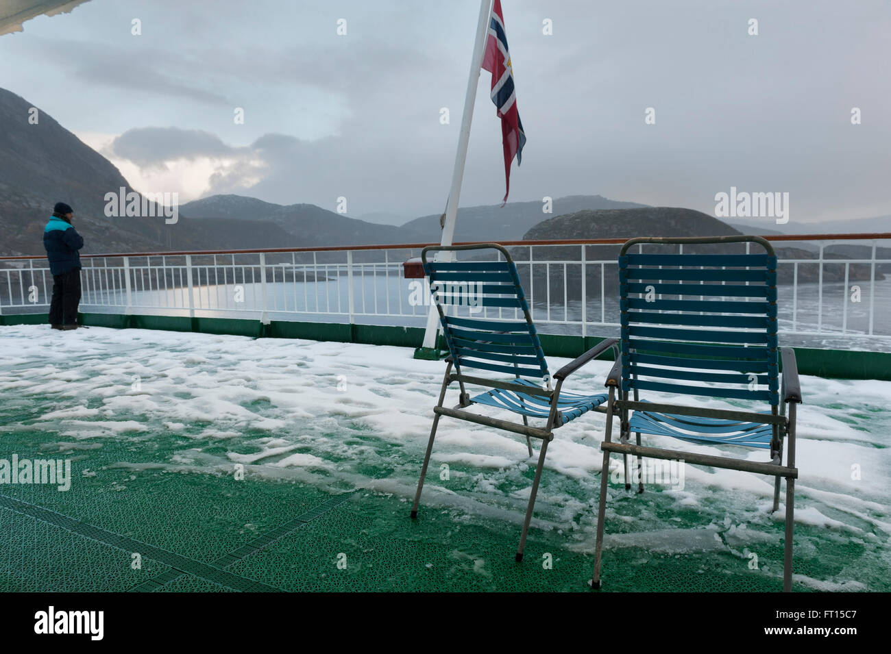 Hurtigruten cruise ship MS Nordlys. Norway. Europe Stock Photo