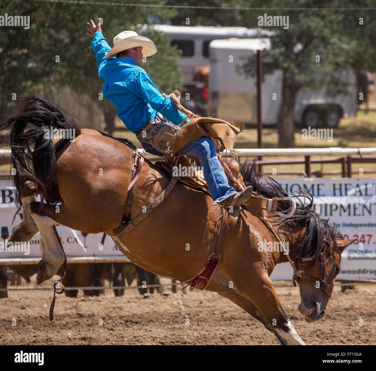 Rodeo action in Cottonwood, California Stock Photo - Alamy