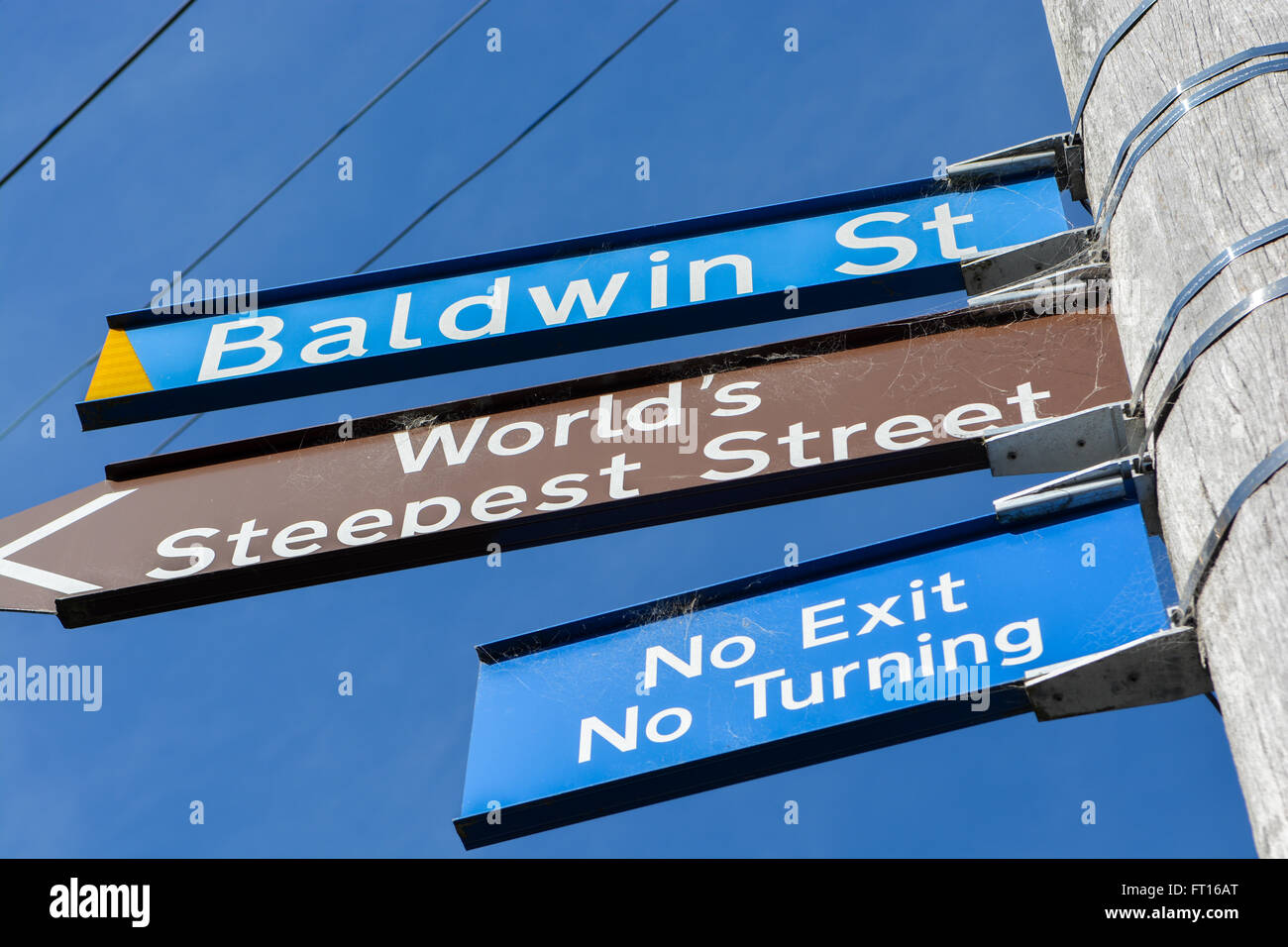 Steepest Street in World Stock Photo