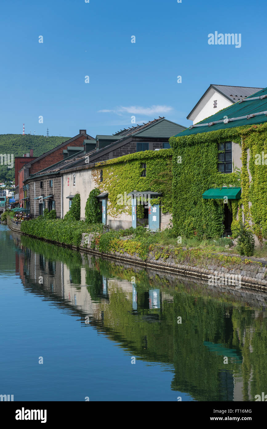 The Otaru Canal, Hokkaido, Japan Stock Photo