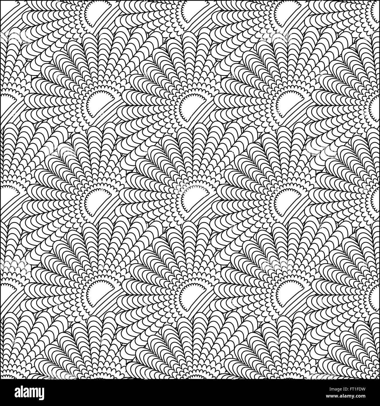 Texture Wallpapers Design. Abstract seamless pattern in vector fans or ...