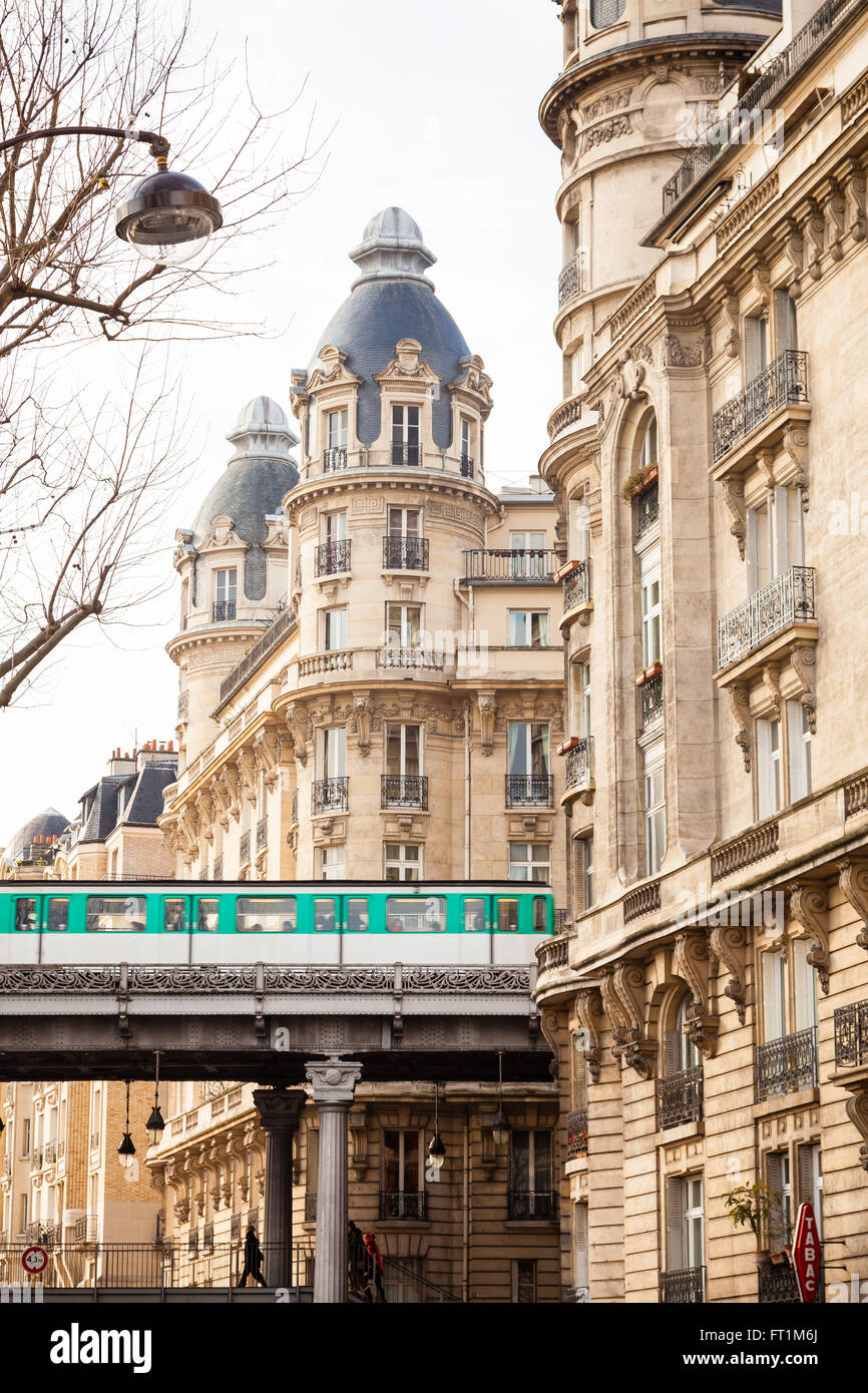 French parisian subway Stock Photo